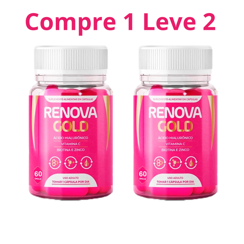 Renova Gold 60 Cápsulas - Sua Pele Mais Jovem!