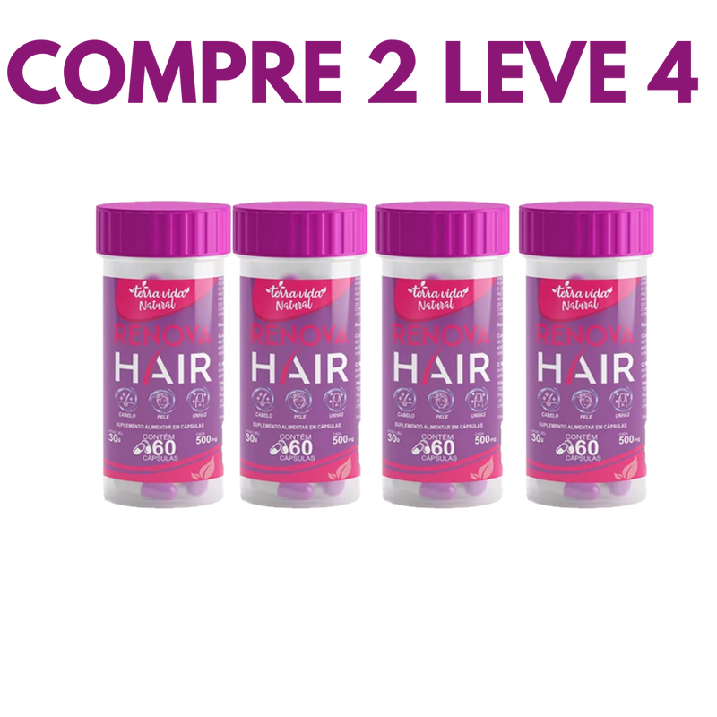Renova Hair: Crescimento e Força para Cabelos e Unhas