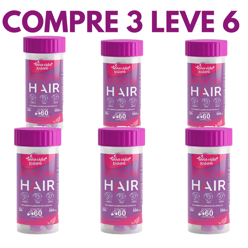 Renova Hair: Crescimento e Força para Cabelos e Unhas