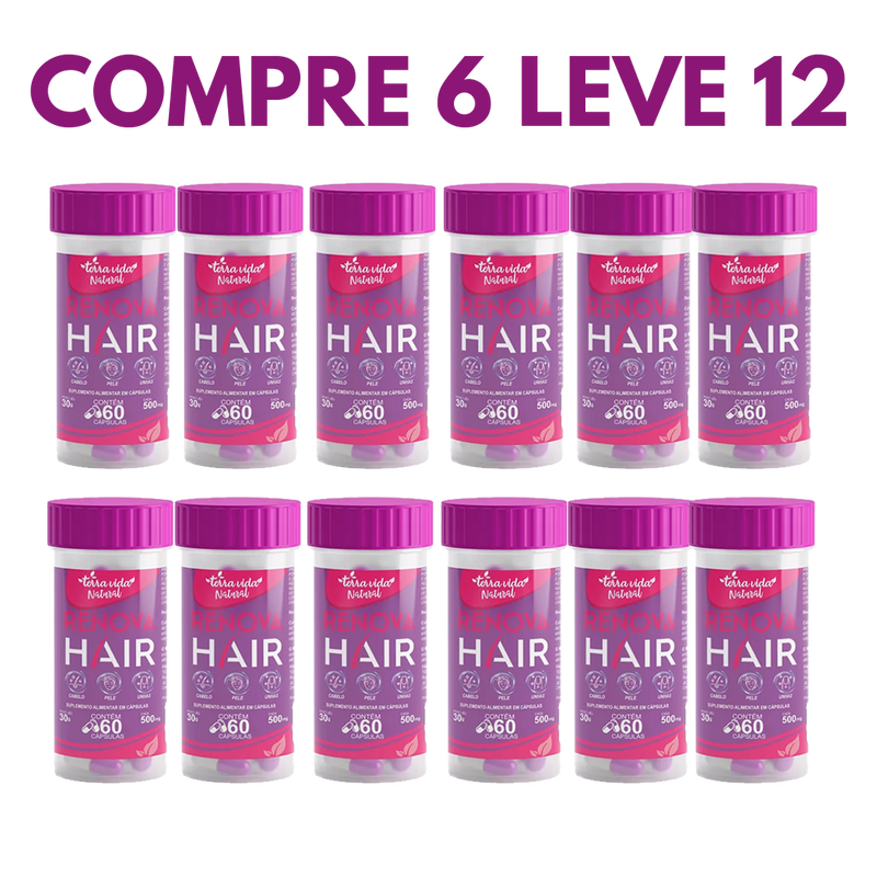 Renova Hair: Crescimento e Força para Cabelos e Unhas