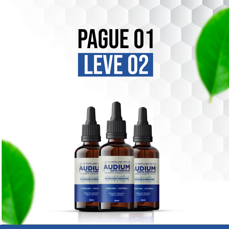 Audium: Proteção Avançads para a Saúde Auditiva (30ml)