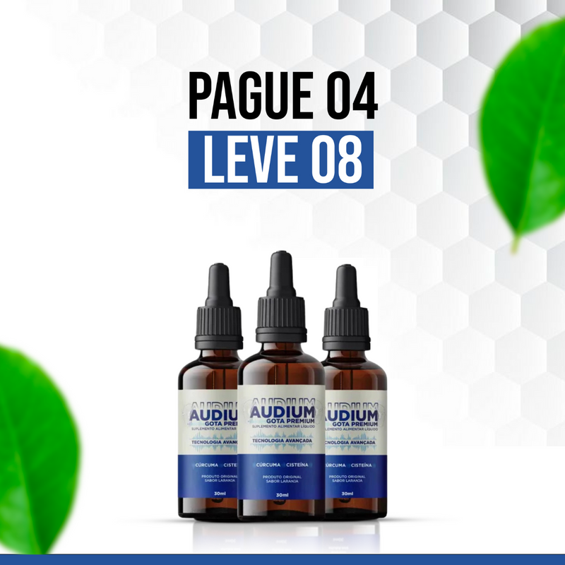 Audium: Proteção Avançads para a Saúde Auditiva (30ml)